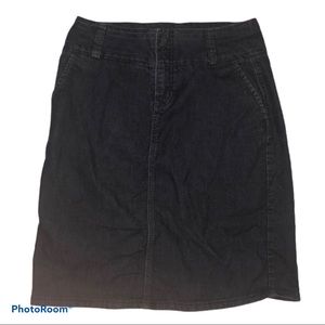Dark Denim Knee Length Skirt